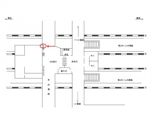 JR／千葉駅／西口改札外／№15駅看板・駅広告、位置図