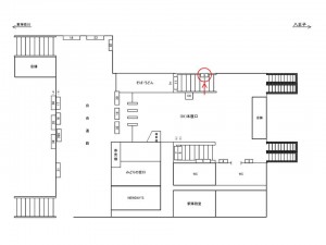 JR／中山駅／本屋口／№9駅看板・駅広告、位置図