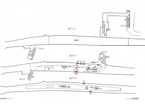 埼玉高速鉄道 川口元郷駅//№10駅看板・駅広告、位置図