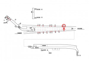 東京メトロ／神田駅／銀座線／№8駅看板・駅広告、位置図