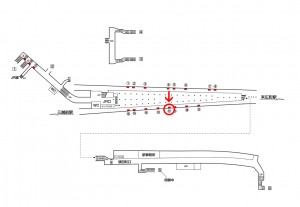 東京メトロ／神田駅／銀座線／№12駅看板・駅広告、位置図