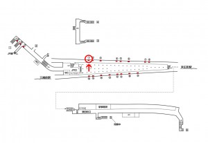 東京メトロ／神田駅／銀座線／№1駅看板・駅広告、位置図