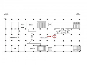 JR／千葉みなと駅／本屋改札内／№3駅看板・駅広告、位置図