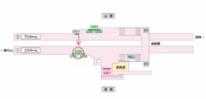 京成　西船駅／／№2102駅看板・駅広告、位置図