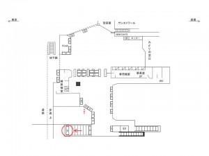 JR／市ヶ谷駅／本屋口／№65駅看板・駅広告、位置図