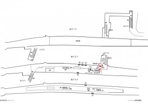 埼玉高速鉄道　川口元郷駅／／№14駅看板・駅広告、位置図