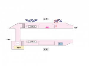 京成　検見川駅／／№1206駅看板・駅広告、位置図