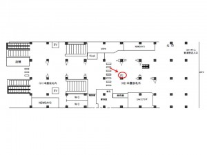 JR／新浦安駅／改札外デジタルサイネージ駅デジタルサイネージ・駅広告、位置図
