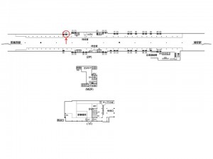 東京メトロ/葛西駅/東西線/№2駅看板・駅広告、位置図