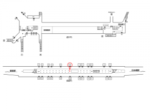 東京メトロ／京橋駅／銀座線／№6駅看板・駅広告、位置図