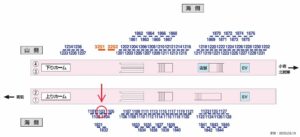 京成　高砂駅／／№1103駅看板・駅広告、位置図