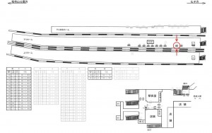 西武　入間市駅／駅でん／№116駅看板・駅広告、位置図