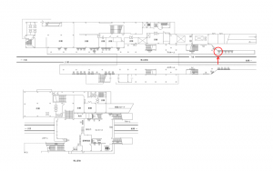 東武　豊春駅／／№520駅看板・駅広告、位置図