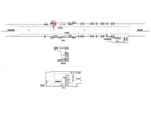東京メトロ／葛西駅／東西線／№4駅看板・駅広告、位置図
