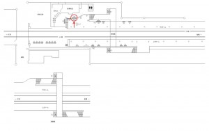 東武　八木崎駅／／№003駅看板・駅広告、位置図