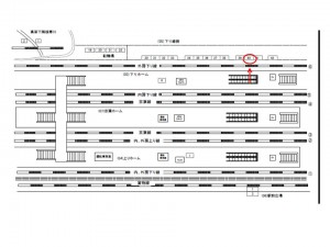 JR/蘇我駅/下り線側/№40駅看板・駅広告、位置図