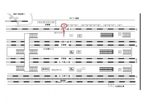 JR／蘇我駅／下り線側／№30駅看板・駅広告、位置図