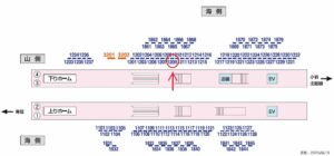 京成　高砂駅／／№1209駅看板・駅広告、位置図