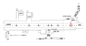 東京メトロ／田原町駅／銀座線／№7駅看板・駅広告、位置図