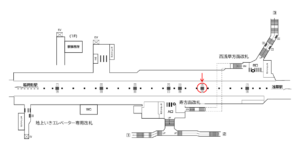 東京メトロ／田原町駅／銀座線／№6駅看板・駅広告、位置図