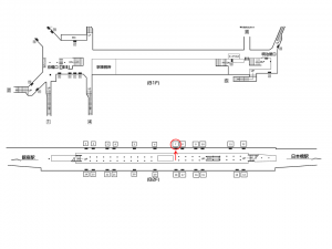 東京メトロ／京橋駅／銀座線／№7駅看板・駅広告、位置図