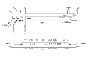 東京メトロ／京橋駅／銀座線／№9駅看板・駅広告、位置図