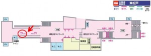 北総　東松戸駅／スタンド／№2駅看板・駅広告、位置図