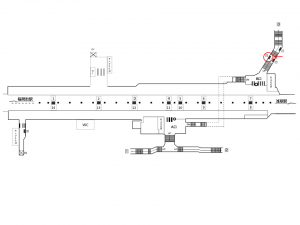 東京メトロ／田原町駅／銀座線／№18駅看板・駅広告、位置図