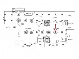 JR／市川駅／本屋改札内／№70駅看板・駅広告、位置図
