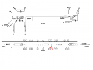 東京メトロ／京橋駅／銀座線／№17駅看板・駅広告、位置図