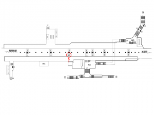 東京メトロ／田原町駅／銀座線／№12駅看板・駅広告、位置図