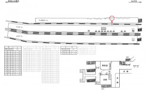 西武　入間市駅／額面／№224駅看板・駅広告、位置図