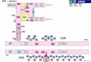 京成　佐倉駅／／№1834駅看板・駅広告、位置図
