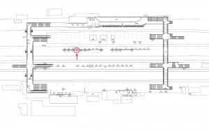 東武　春日部駅／／№394駅看板・駅広告、位置図