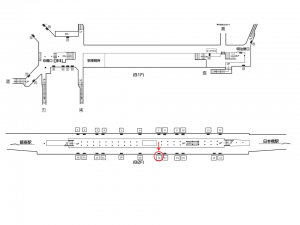 東京メトロ／京橋駅／銀座線／№18駅看板・駅広告、位置図
