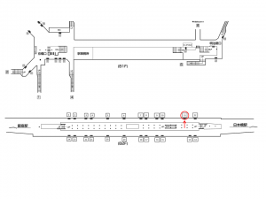 東京メトロ／京橋駅／銀座線／№11駅看板・駅広告、位置図