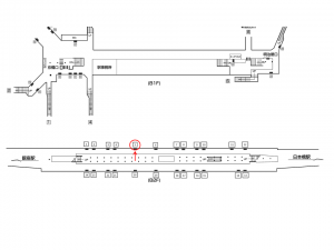 東京メトロ／京橋駅／銀座線／№5駅看板・駅広告、位置図