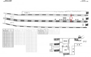 西武 入間市駅/ベンチ/№301駅看板・駅広告、位置図
