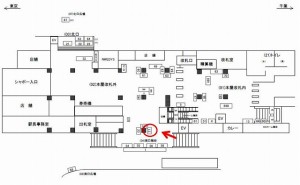 JR／本八幡駅／本屋改札外／№21駅看板・駅広告、位置図