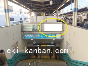 JR／船橋駅／ホーム階段／№6駅看板・駅広告、写真2