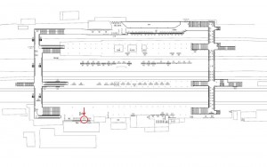 東武　春日部駅／／№575駅看板・駅広告、位置図