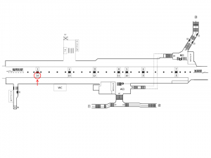 東京メトロ／田原町駅／銀座線／№14駅看板・駅広告、位置図