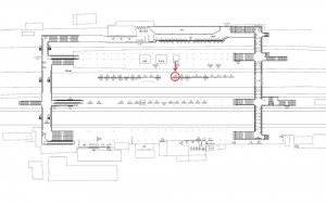 東武　春日部駅／／№407駅看板・駅広告、位置図