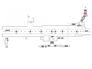 東京メトロ／田原町駅／銀座線／№16駅看板・駅広告、位置図