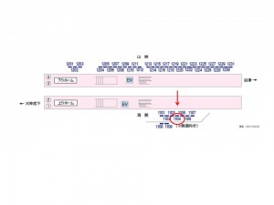 京成　船橋競馬場駅／／№1104駅看板・駅広告、位置図