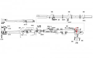 東京メトロ／大手町駅／東西線／№54駅看板・駅広告、位置図
