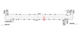 東京メトロ／新中野駅／丸ノ内線／№13駅看板・駅広告、位置図