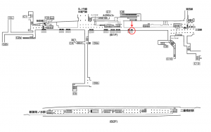 東京メトロ／大手町駅／千代田線／№37駅看板・駅広告、位置図