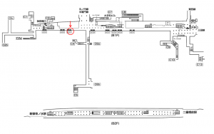 東京メトロ／大手町駅／千代田線／№27駅看板・駅広告、位置図