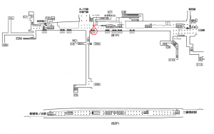 東京メトロ／大手町駅／千代田線／№29駅看板・駅広告、位置図